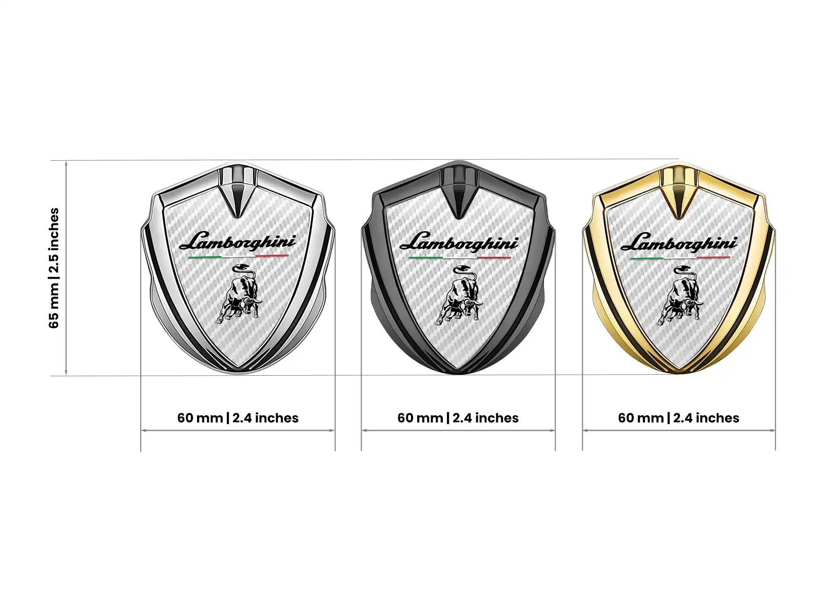 Lamborghini Emblem Metall Abzeichen Max Stil Solides Metall